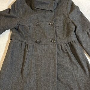 LOFT Charcoal Gray Wool Blend Fabric